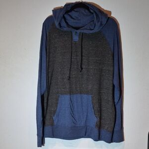 American Eagle Outfitters Blue and Gray Hoodie